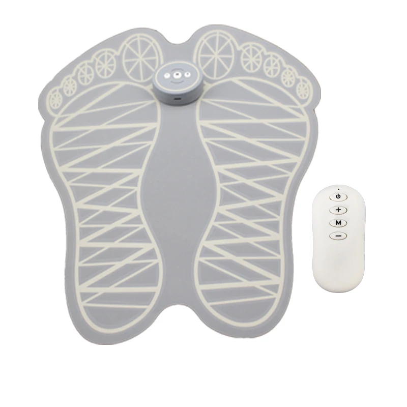 Color Box EMS Mini Hand Held Power Electric USB Low Frequency Vibrating Body Leg Foot Massager Grey OEM Logo ABS PU K05 Durable