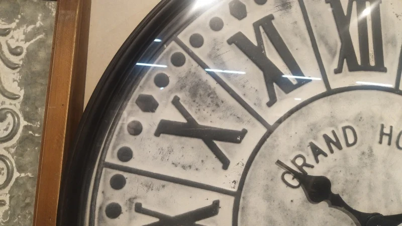 INNOVA Hot sale design Home Decor Large Retro Vintage Style Metal Big Wall Clock with glass cover