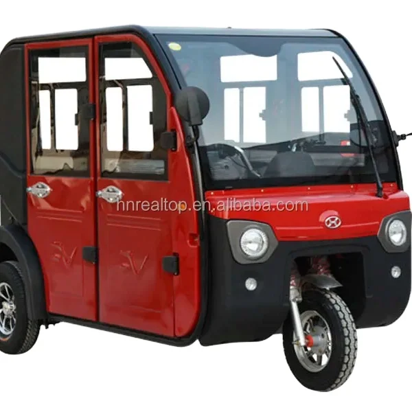 Enclosed 3 wheel motor trike Chinese electric car electric passenger tricycle
