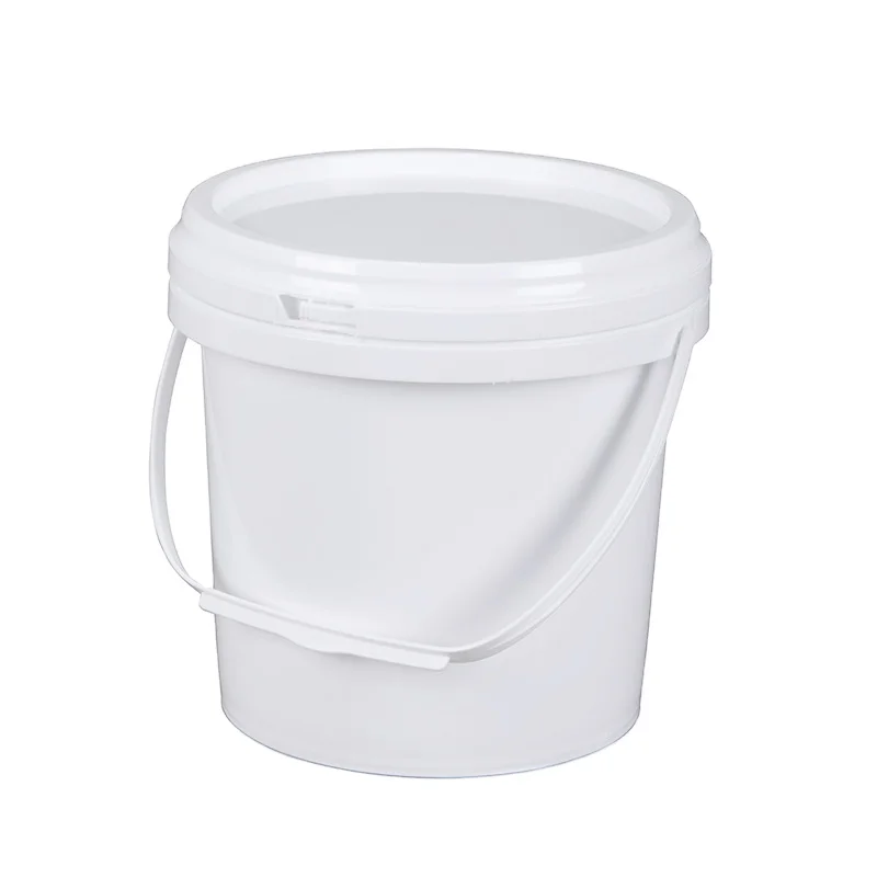 3 liter food grade plastic bucket 3L plastic pails with  lid  and  handle white