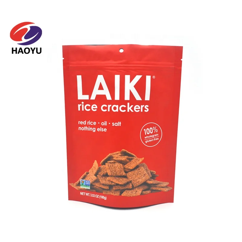 Laminated material stand up food plastic bag with own logo Stand up zipper coffee pouch  printing bag