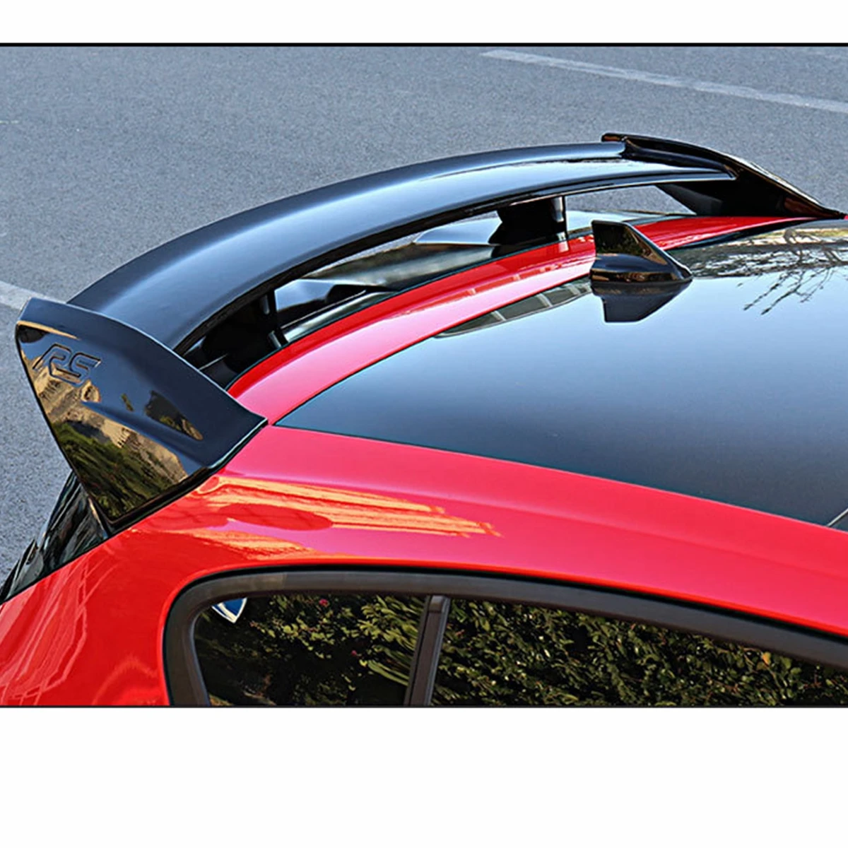 Rear Window  Roof Wing Trunk Spoiler Tail Lip Wings for Ford Focus MK4 Hatchback ST Line Gloss Black Carbon Fiber Look