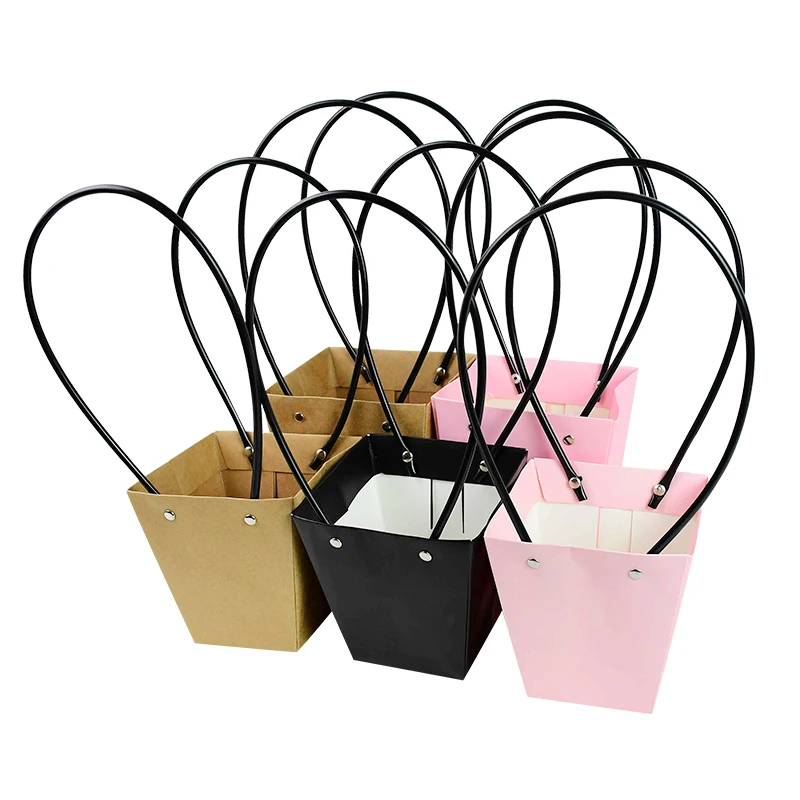 Flower Box Waterproof Paper Handy Gift Bag Wedding Rose Party Gift Bag Packaging