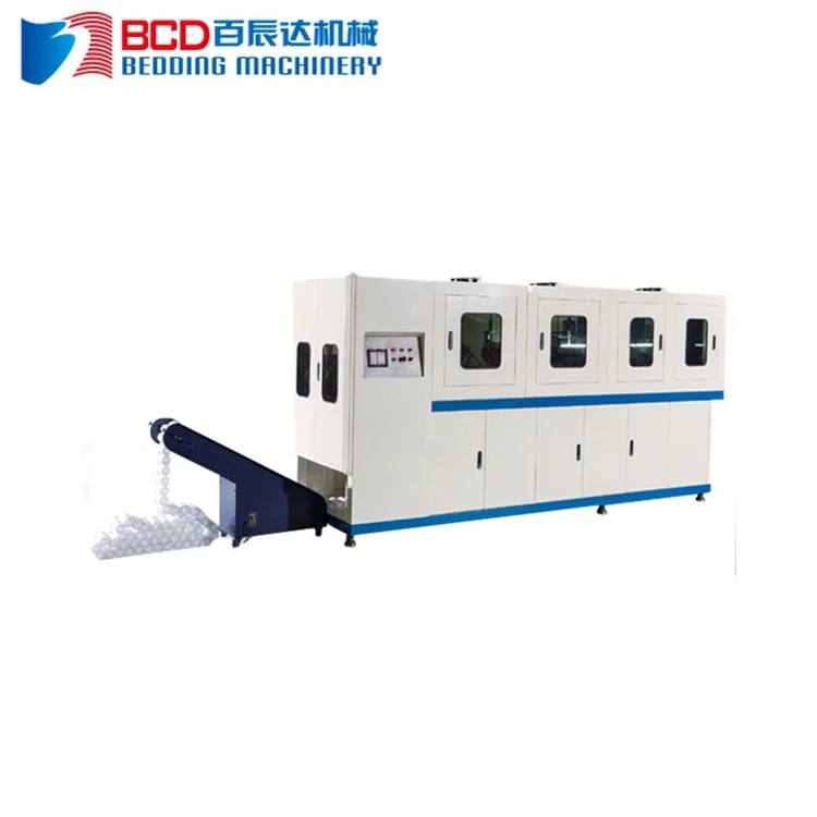 Double head barrel and cylinder shape mattress spring assembly machine