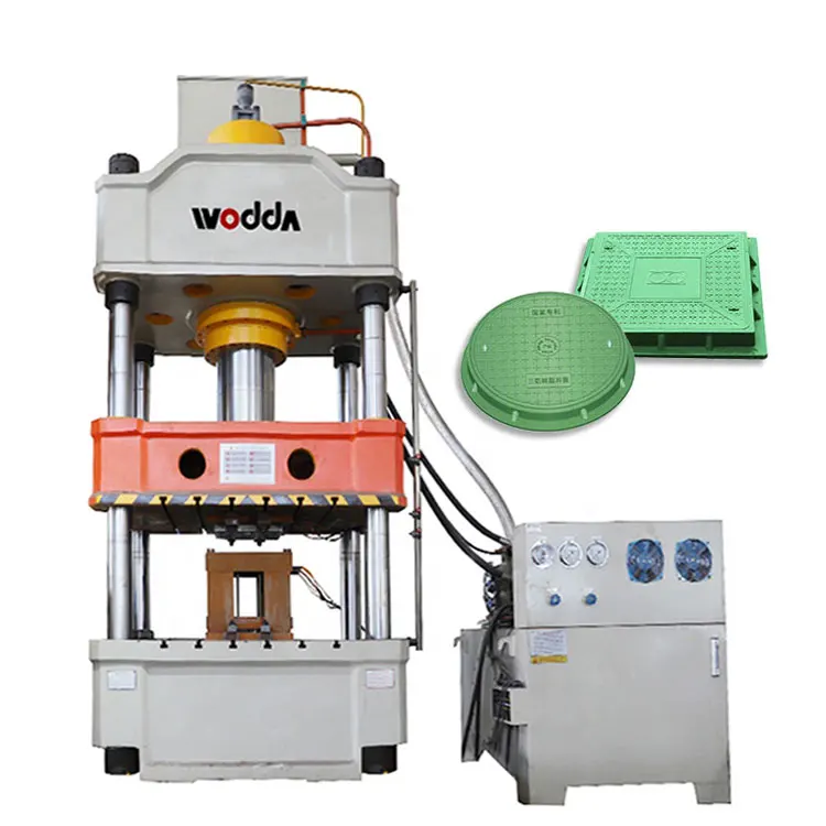 Customized composite resin manhole cover making machine four columns forming hydraulic press machine