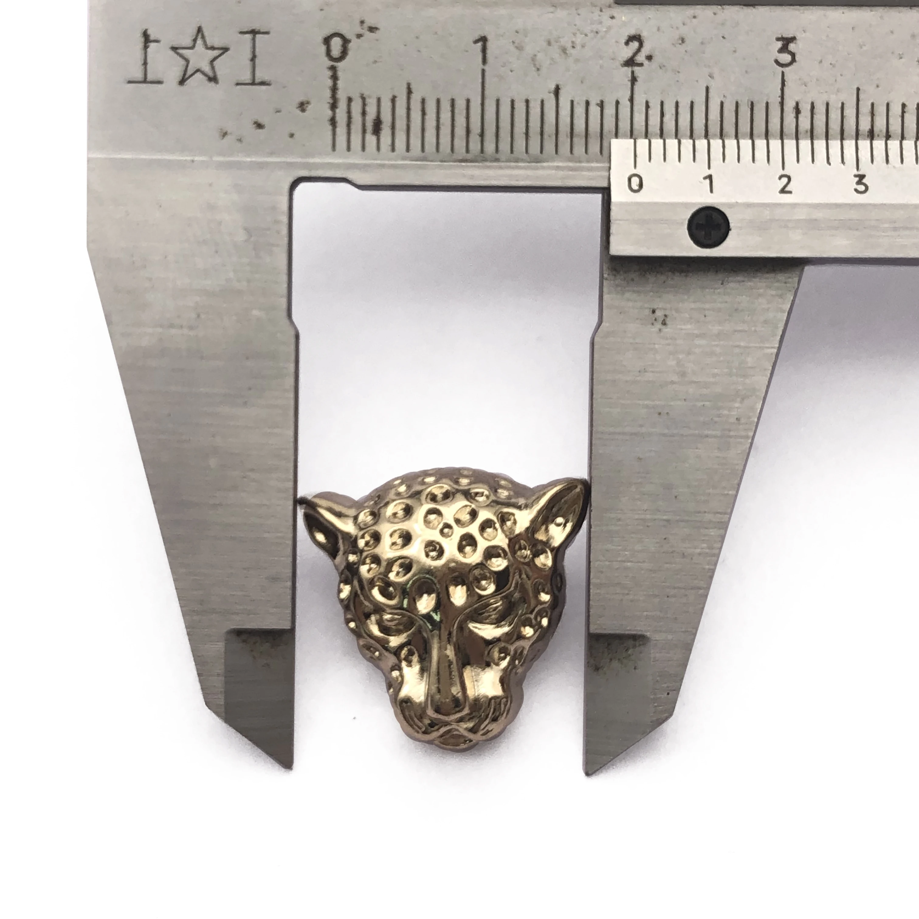 Custom made design Zinc Alloy gold logo embossed metal sewing accessory garment blazer suit coat shank button