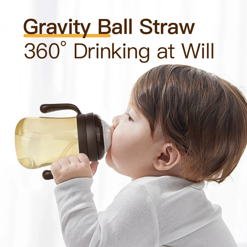 3 in 1 Anti Colic BPA Free Wide Mouth Baby Feeding PP Bottle Duckbill Nipple Straight Drink Suction Nozzle