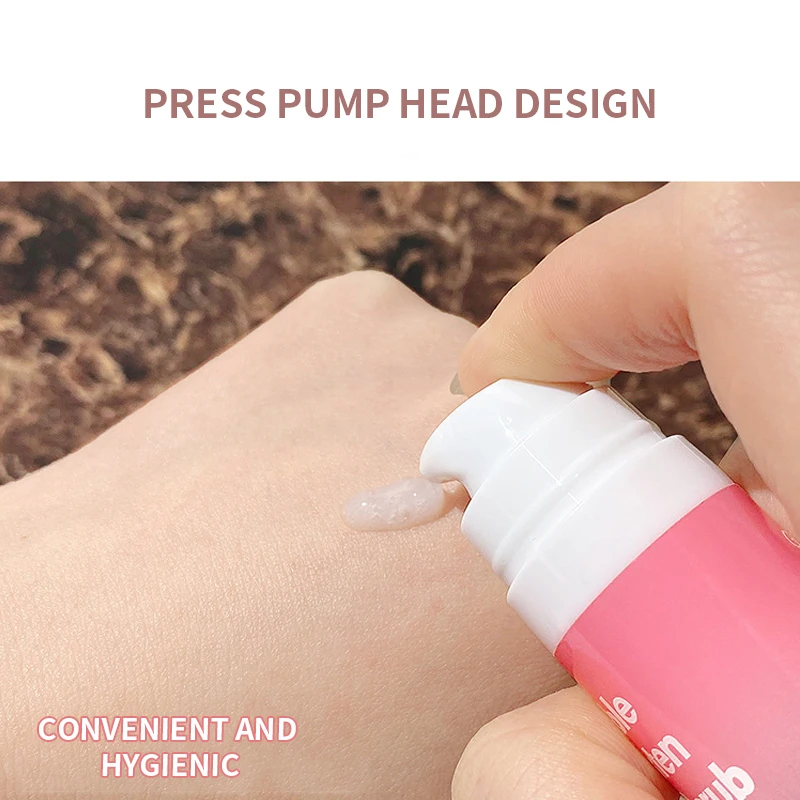 GECOMO Private Label Exfoliating Pink Lip Scrub Caring Peeling Bubble Up Moisturizing Rosy And Glossy Lip Oil