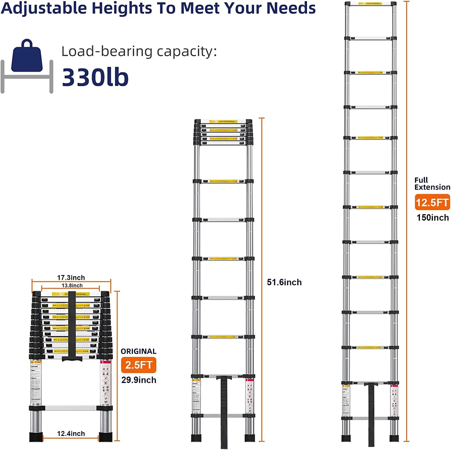 Super Telescopic Ladder Scaffoldings Folding Ladders En131/ Ce