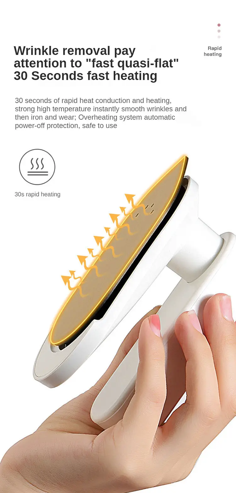 Mini Wireless Rechargeable iron portable home small iron wet and dry handheld garment steamer cordless iron