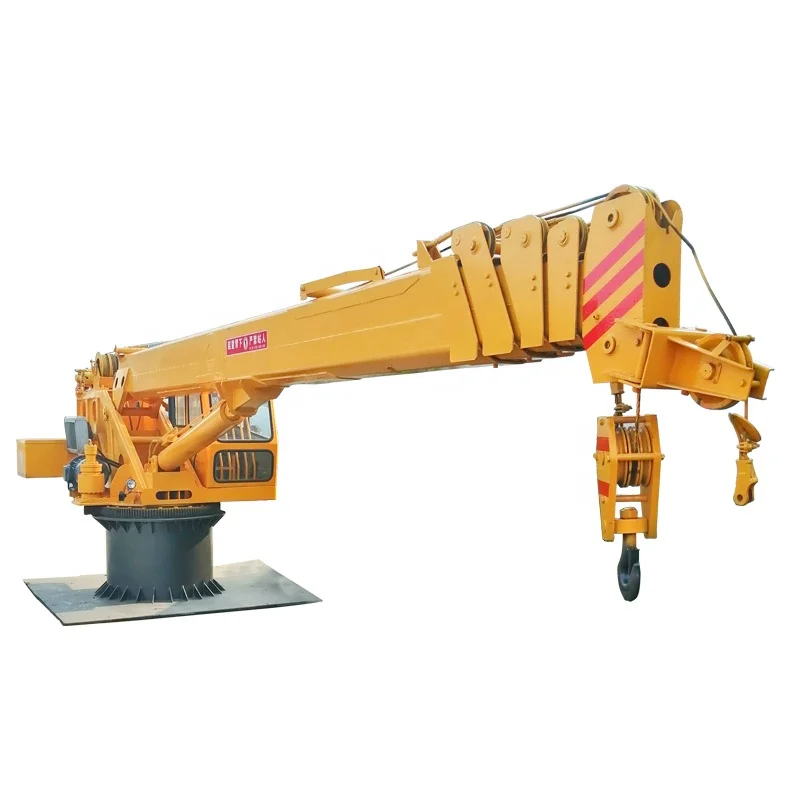 China-made large ship crane manufacturer 12 tons 25 tons light ship unloading crane with ship crane