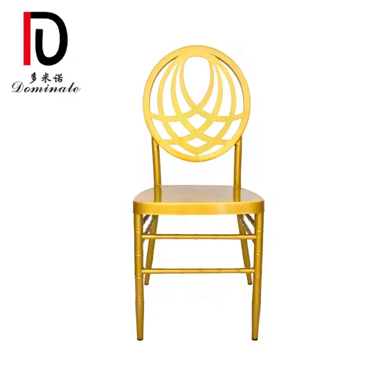 Wholesale Customized Gold Iron Globe Back Flowers Wedding Hotel Rental Chairs