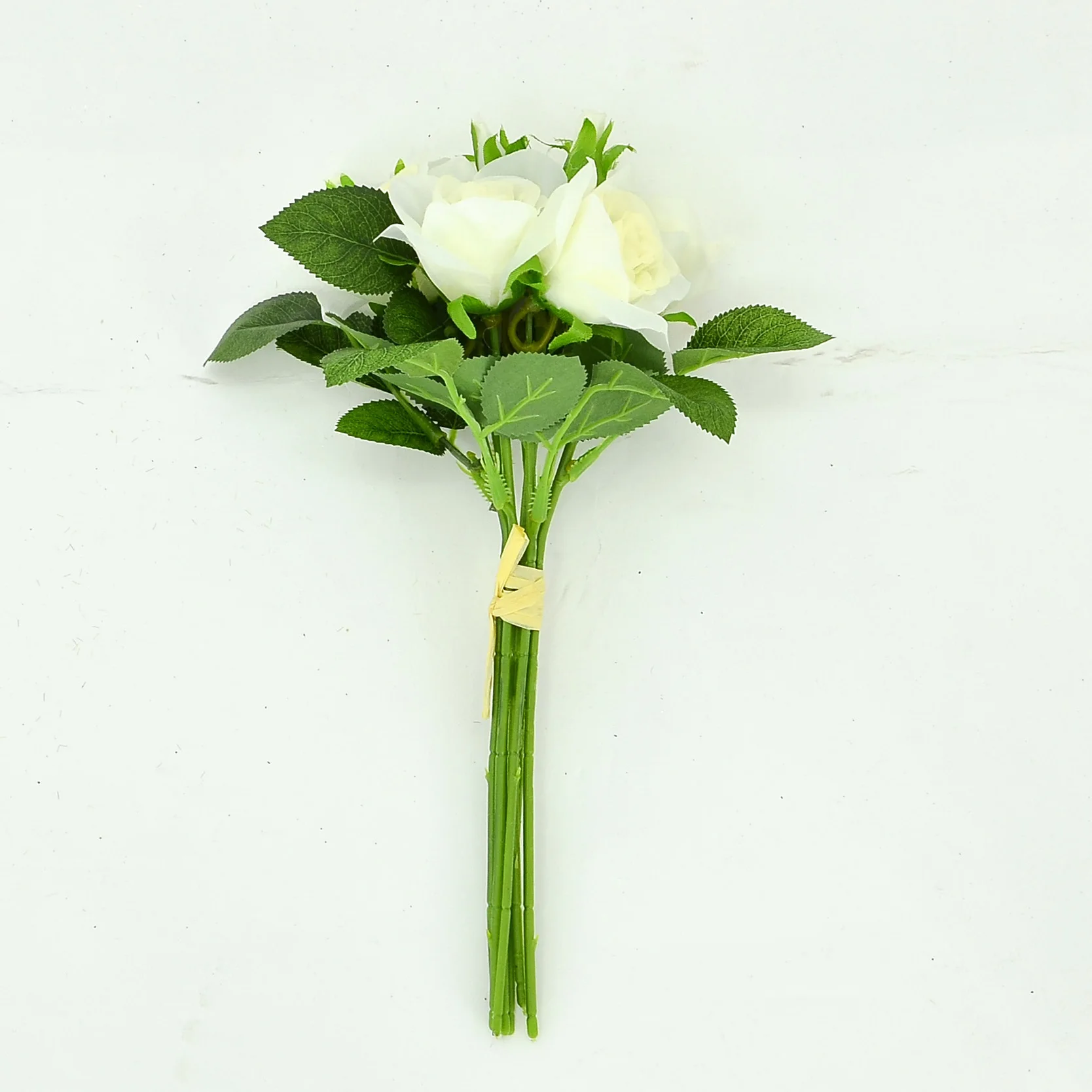 
2021 Hot selling Mini White Bouquet Artificial Flower Rose.  (1600193697349)