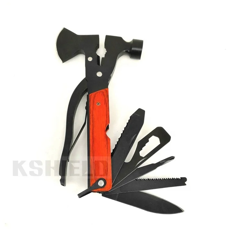 
Newest outdoor multi function Camping tool axe and hammer survival hatchet tactical axe with sheath stock available 
