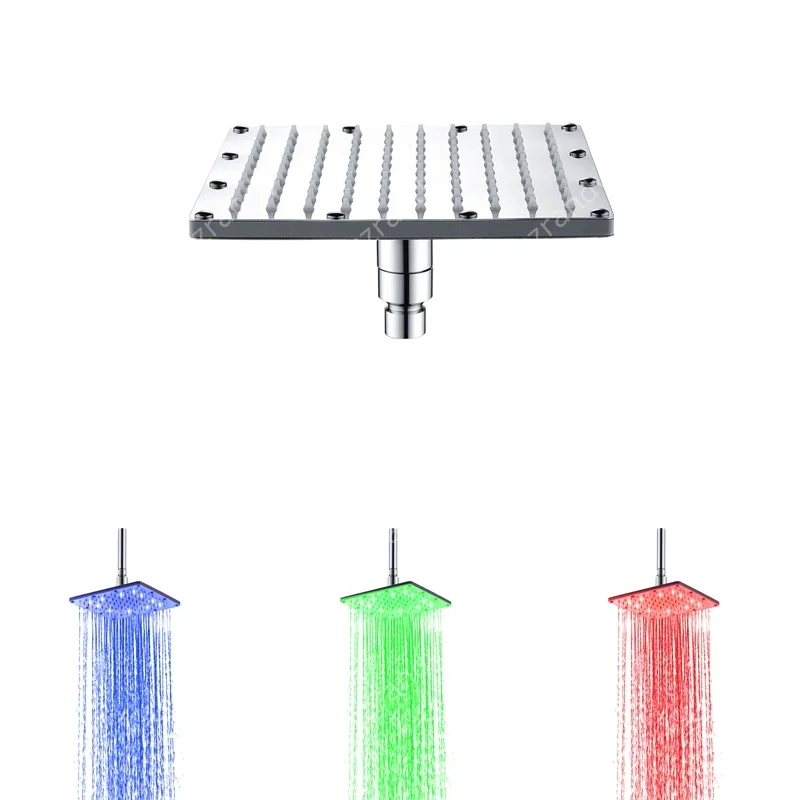 8 inch Bathroom Single Red Color LED Shower Fan Light