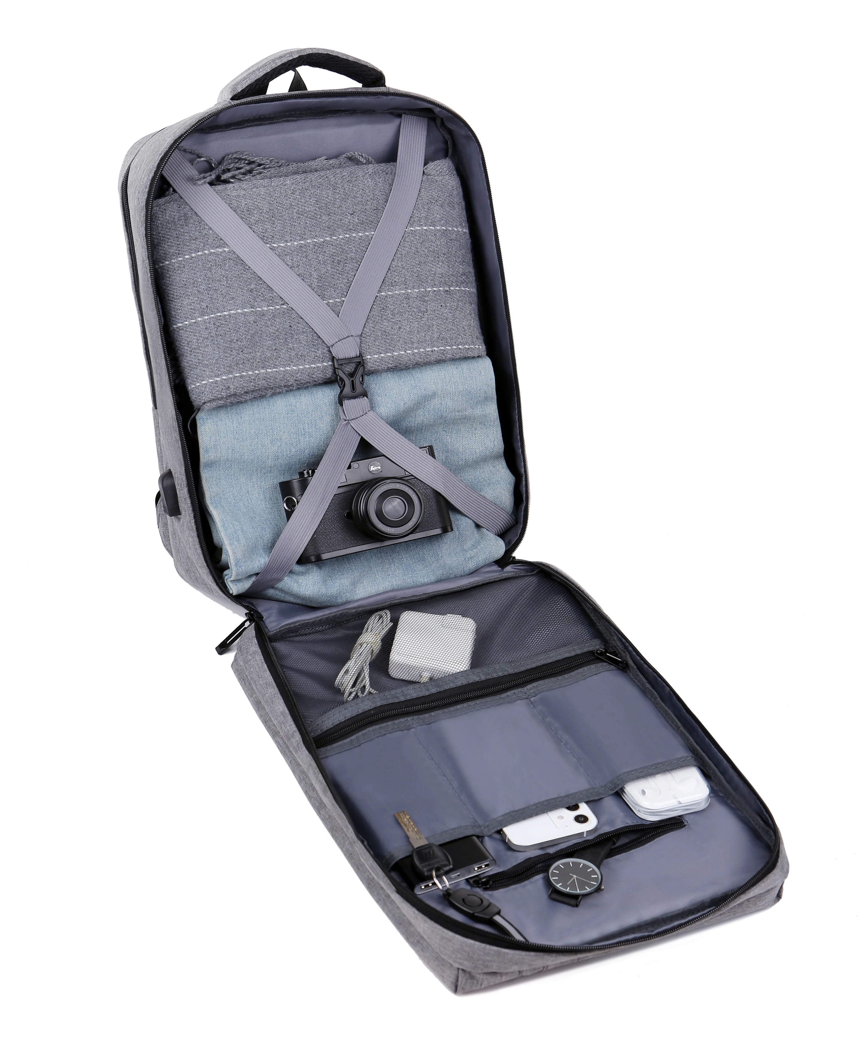 Factory hot sell business multifunctional backpacks wholesale smart black men waterproof custom laptop backpacks