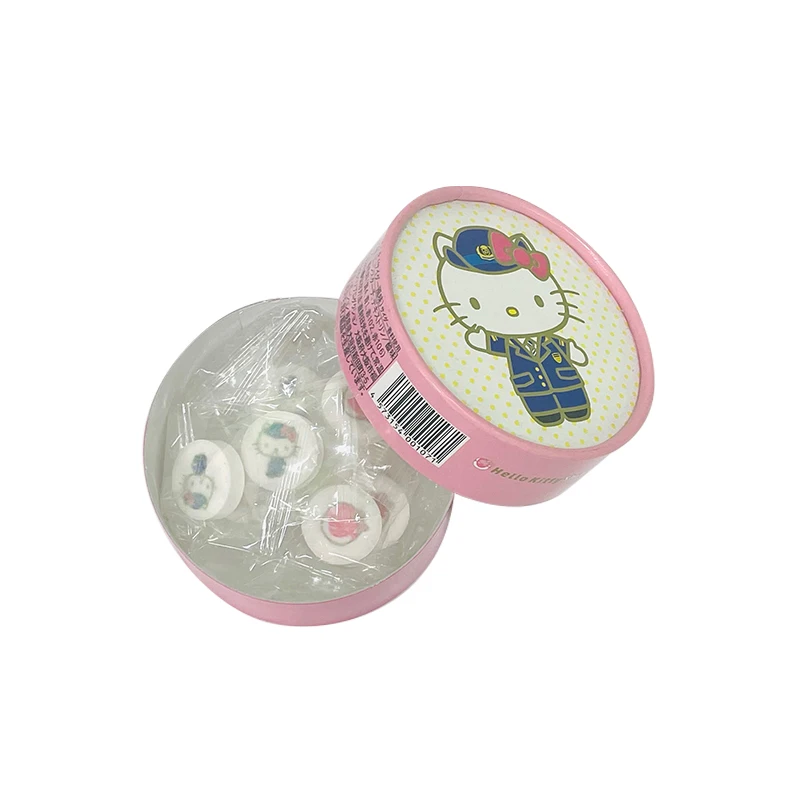 
Soda double flavor peppermint tablet candy with colorful packages 