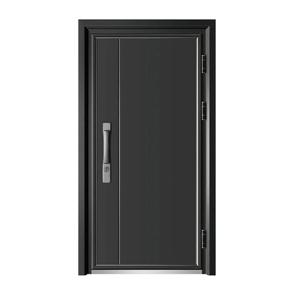 Popular Professional Custom Powder Coated Steel Door for House Entrance with Soundproofing and Decorative Design
