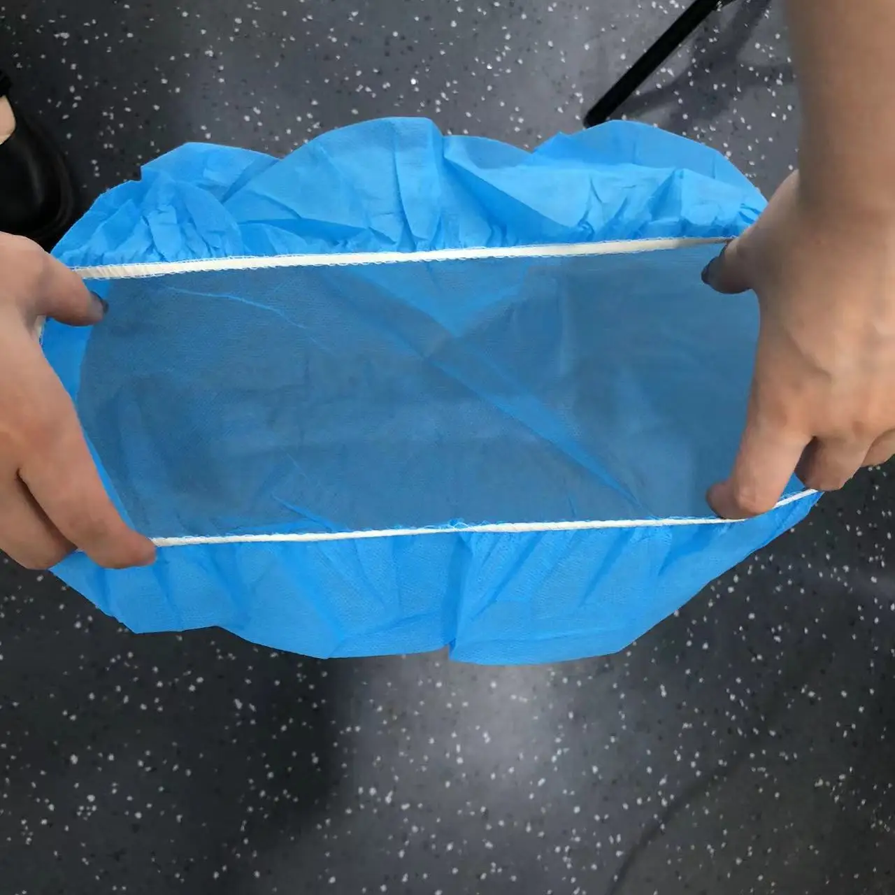 Biodegradable disposable hairnet mesh Spunbond Bouffant PP Nonwoven Hair net Isolation Elastic Dustproof Mesh Mob Cap