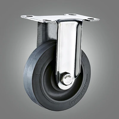 100mm Stainless Steel Flat Tread Thermoplastic Rubber Caster