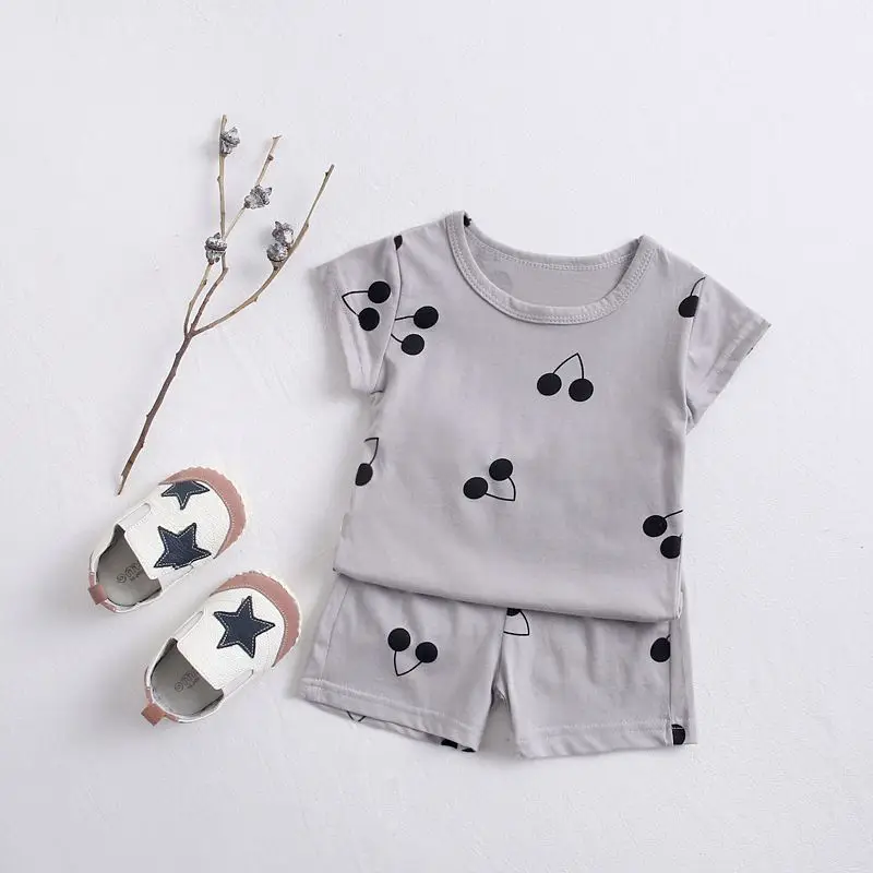Summer baby clothes sets Newborn baby designer clothes sets Baby  short-sleeved shorts clothing sets