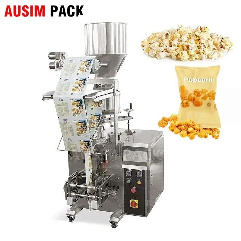 Automatic powder granule vertical main packing machine, particles packing machine suitable for rice, sugar, salt, flour bags