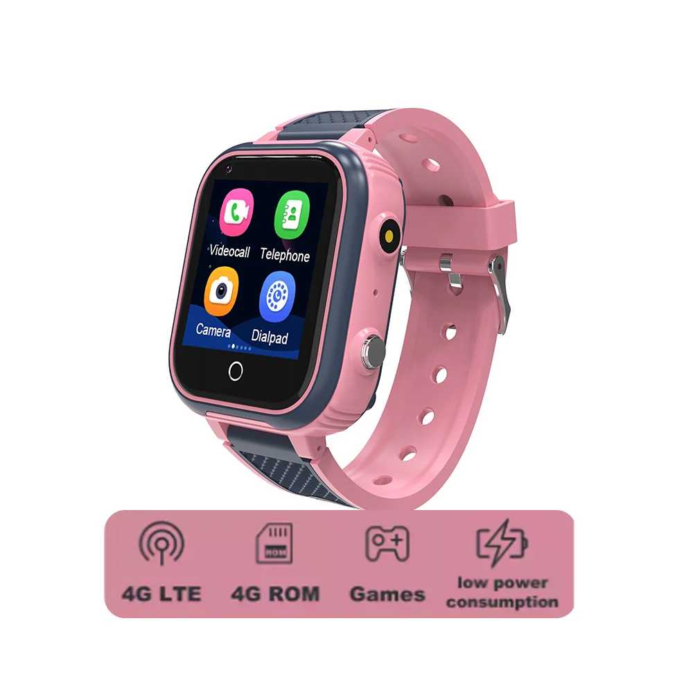 Puzzle game kids smart watch 4G SIM card video call voice chat camera SOS smartwatches GPS tracker children watch new LT21