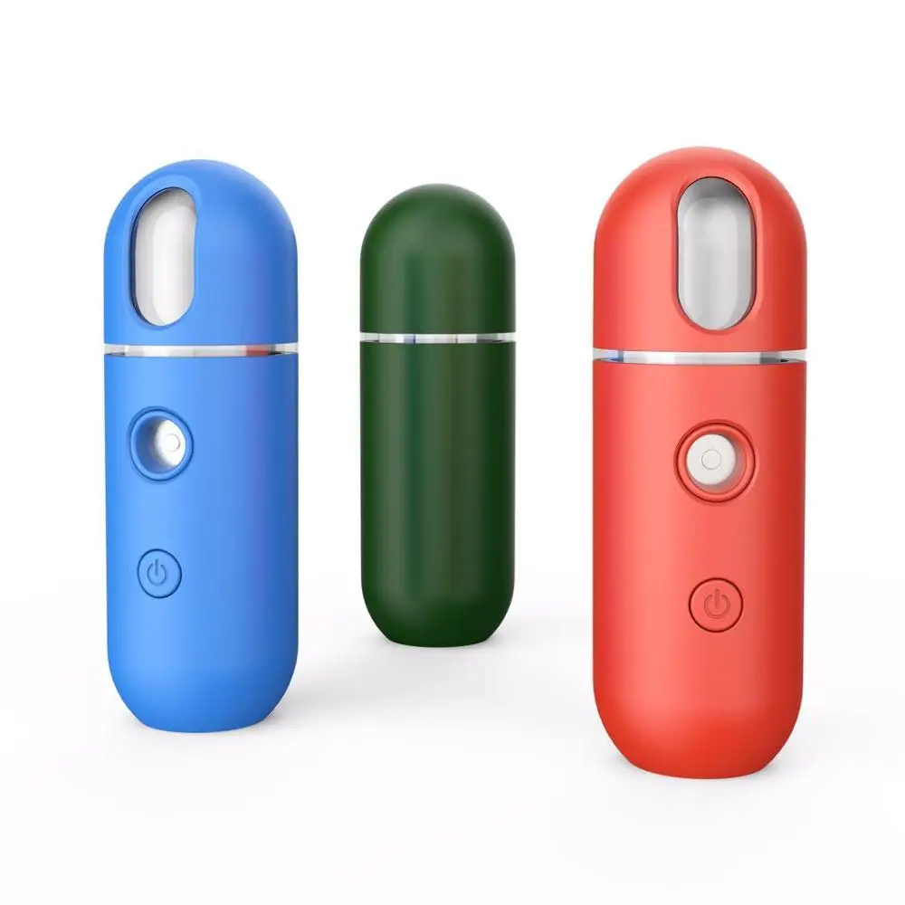 
Mini Portable nano mist sprayer handy nano pulverizador vaporizadors facial steamer Skin Nano Facial Mist Spray beauty 