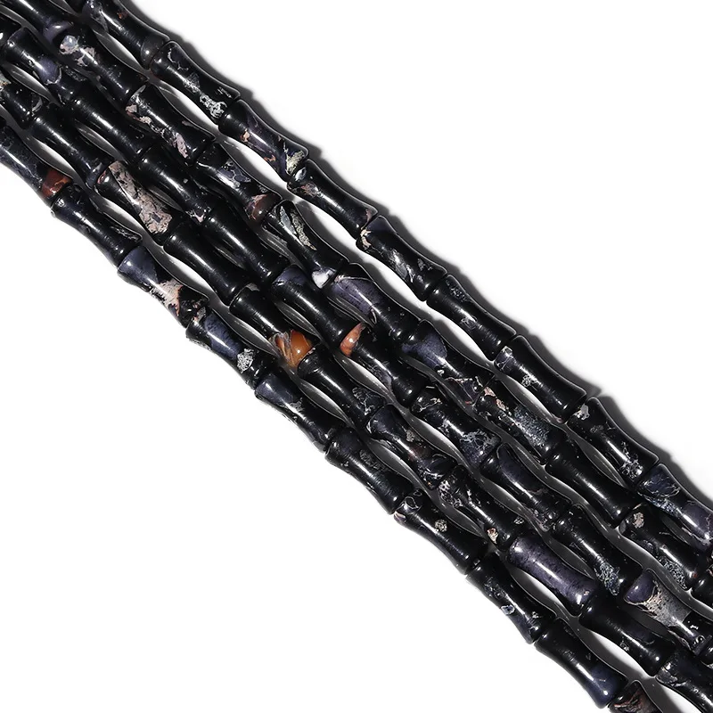 5x12mm Natural Dark Green Jasper Stone Beads Gemstone Tube Beads For Necklace Bracelets Jewelry Making (AB2040)