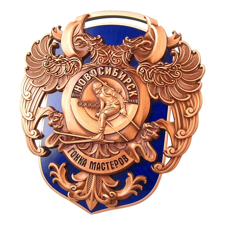 Strong 3S Effect Zinc Alloy Gymnastics Powerlifting Irregular Medal