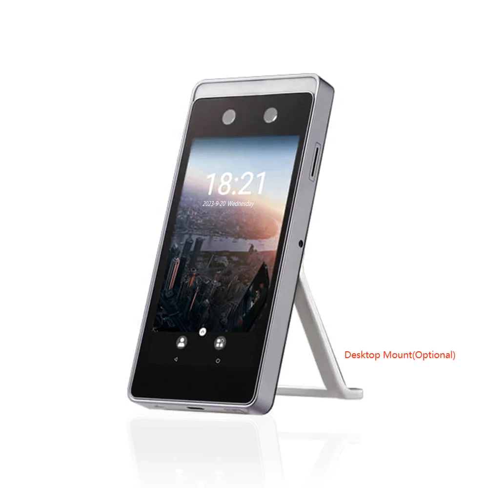 Visible Light SpeedFace Wireless Biometric Facial Recognition Time Attendance System Terminal Android System 4G/GPS/WIFI