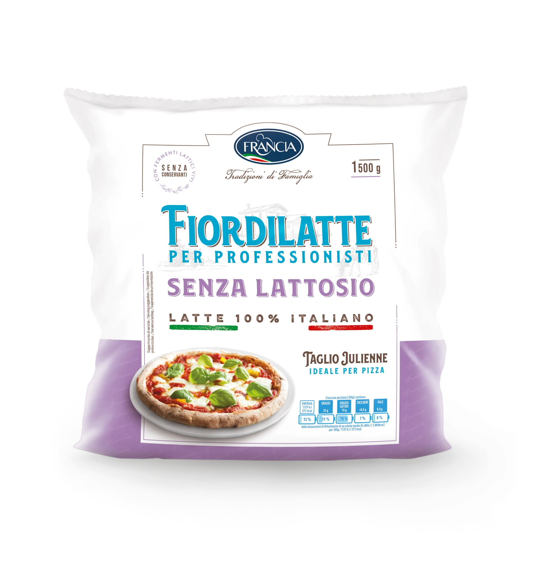 Premium Quality Francia Latticini Selected Ingredients Health And Tasty Mozzarella Fresh Cheese