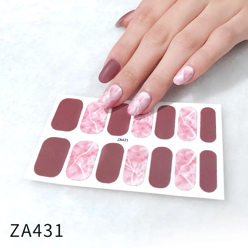new arrival 2021 Hot Sale Professional 3D Nail Sticker Decals Laser Multi-design DIY Stickers Nail Art Decoration