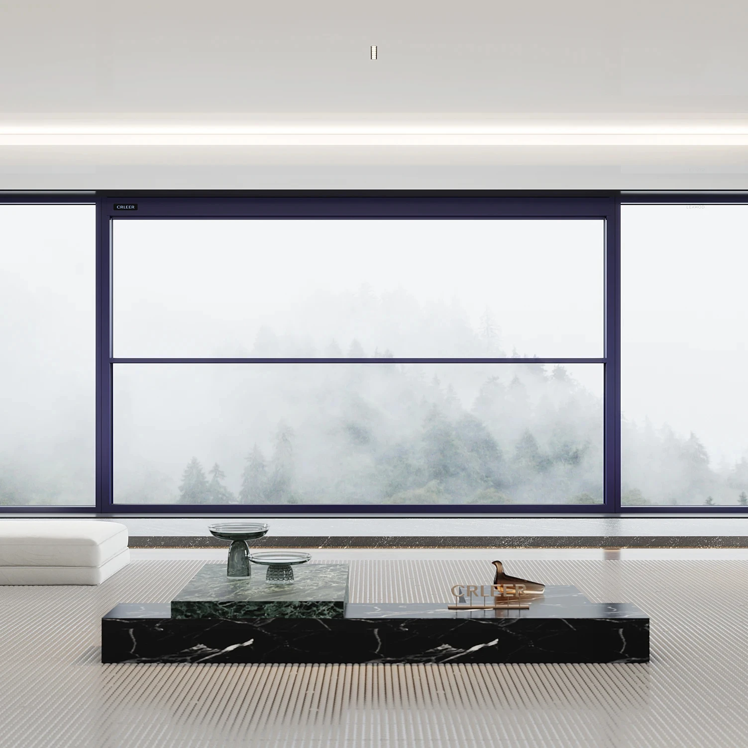 Электрическое вертикальное раздвижное окно балкон негабаритный вид умный вертикальный алюминиевый стеклянный датчик дождя движущееся