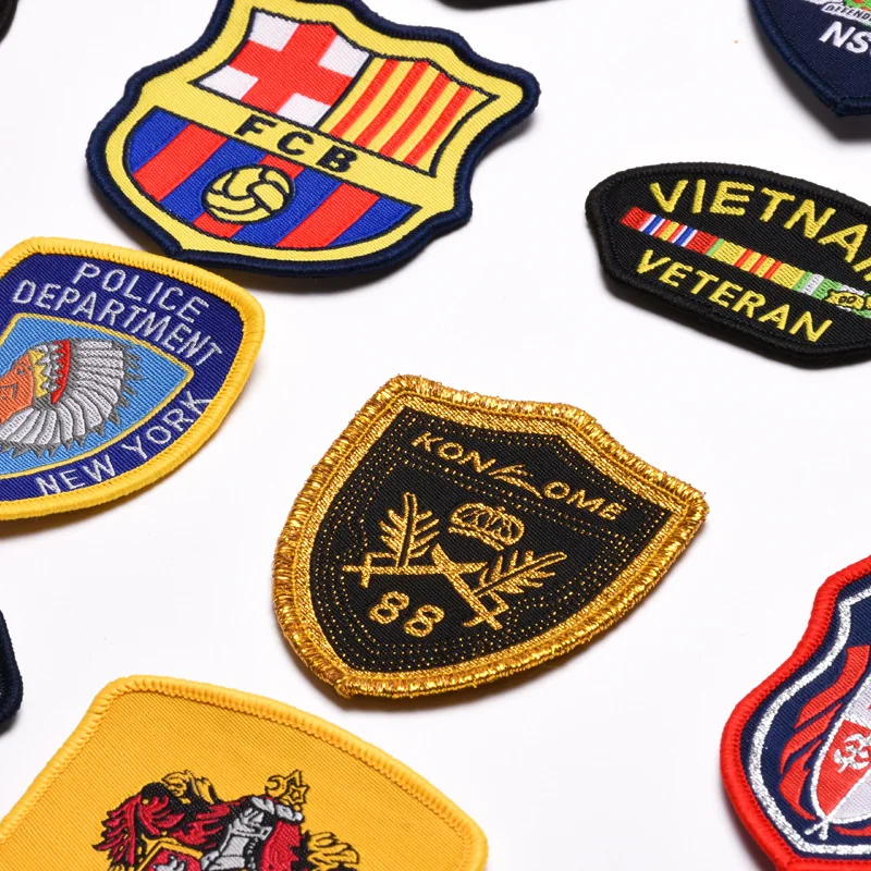 DIY Embroidery LOGO Sticker Arm Chest Badges Football Club Shirt Chenille Patches Sew on Soccer League Jersey Patches Sporting