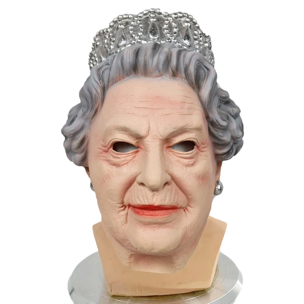 Queen Elizabeth Mask Cosplay Party Latex Mask For Adult Prop - Buy Funny Halloween Latex ,Cosplay Party Mask