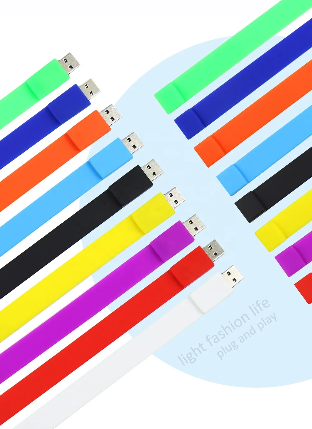  Outdoor sport wrist band strap pen drive 1 2 4 8 16 32 64 128 gb usb flash soft film tape measure pendrive