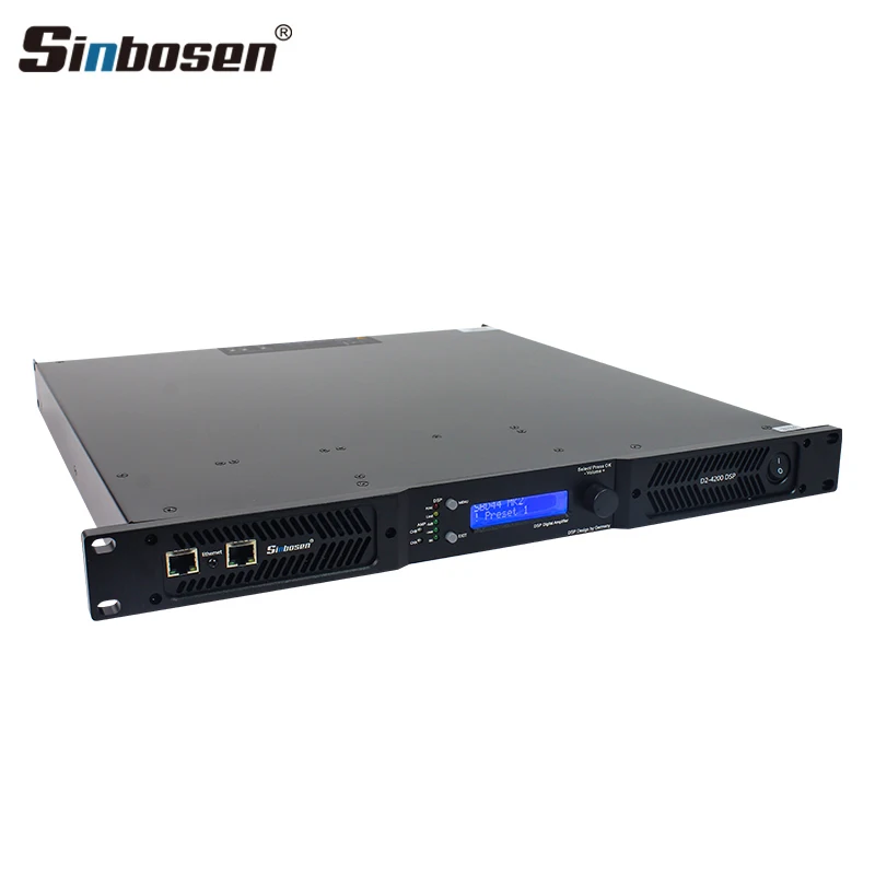 D2-4200 dsp Профессиональный сабвуфер 2ch 4200 Вт усилитель мощности модуль с