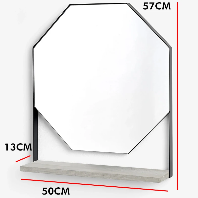 Dressing Mirror Shelf Storage Box with Mirror Bathroom Mirrors with Shelves