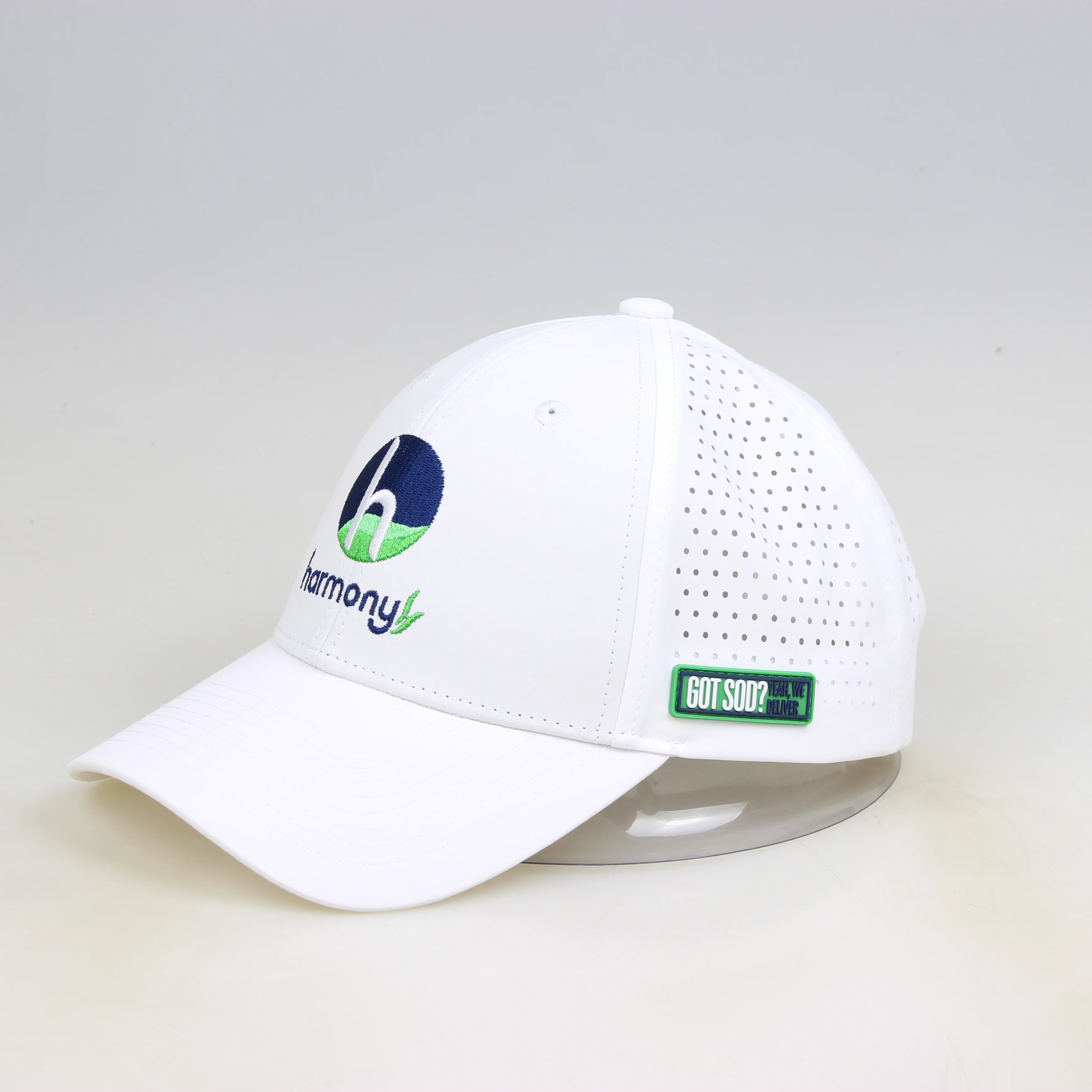 Embroidery Custom Logo Melin Waterproof Hydro Hat Running Laser Cut Hole Perforated Golf Baseball Cap Melin