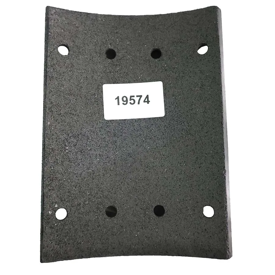Hot sale Standard OEM brake shoe Non Asbestos Brake Lining for BPW DAF truck