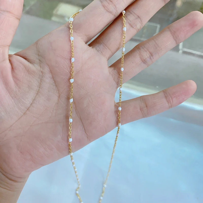 Wholesale High Quality Gold Plated Bulk Charm Chains Metal Beads Chain Roll Chains Supplies for Jewelry Making