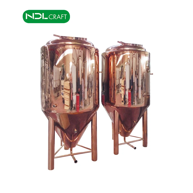 Copper Brew Kettle and Conical Fermenter Copper Beer Brewing Kettle Micro Brewery Equipment for Sale 500L