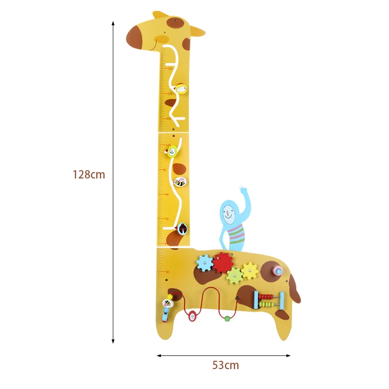 giraffe Metope Toys Activity Decoration Panel Kids Wood Shelf Wall wooden Toys