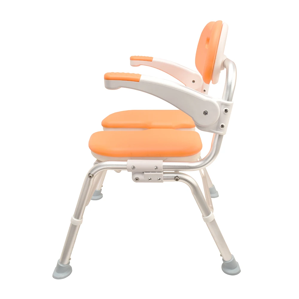 Multifunctional aluminium folding bath chair non-slip shower chair for elderly and disabled