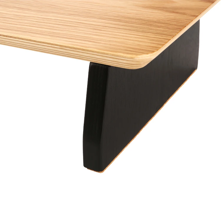 Manufacturer Direct Sales Standing Office Desk Wooden Computer Monitor Bracket Desk Shelf Monitor