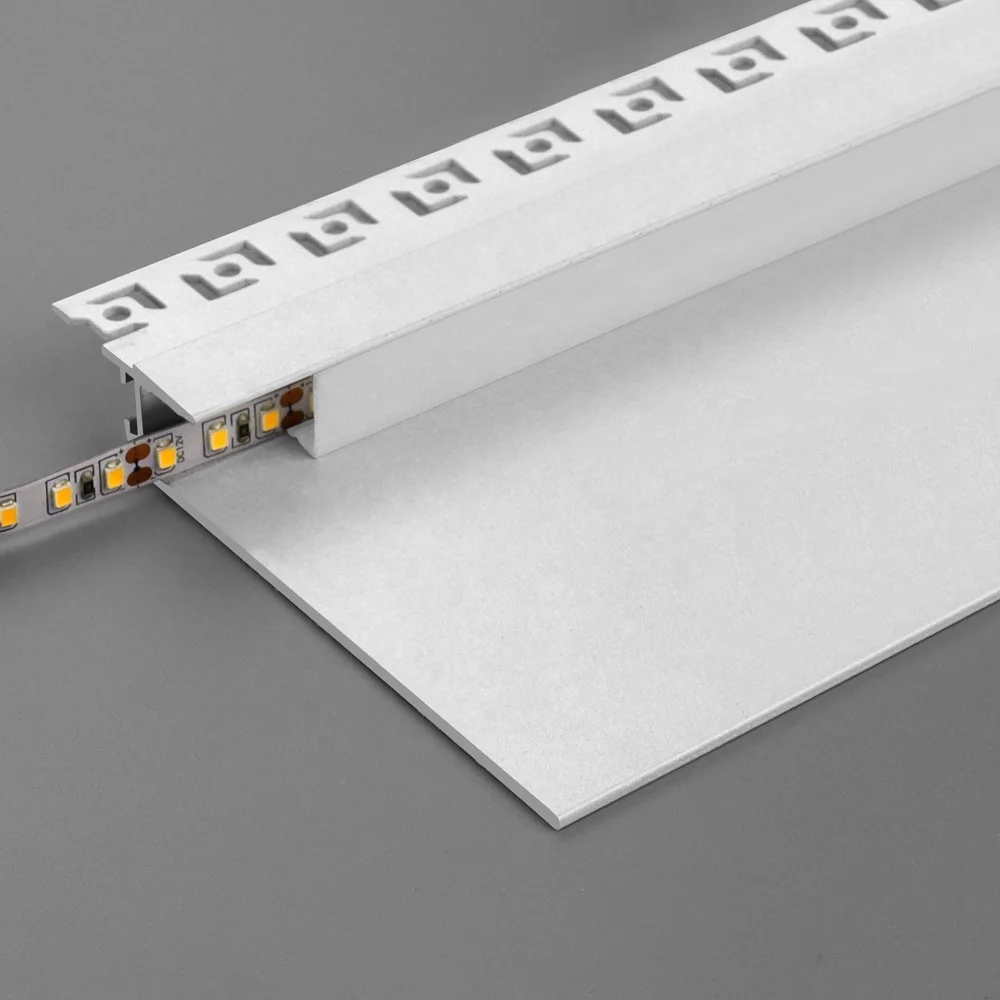 Customized Simple Atmosphere LED Lighting Strip Light Ceiling Free Embedded Reflector Slot for Indoor Office