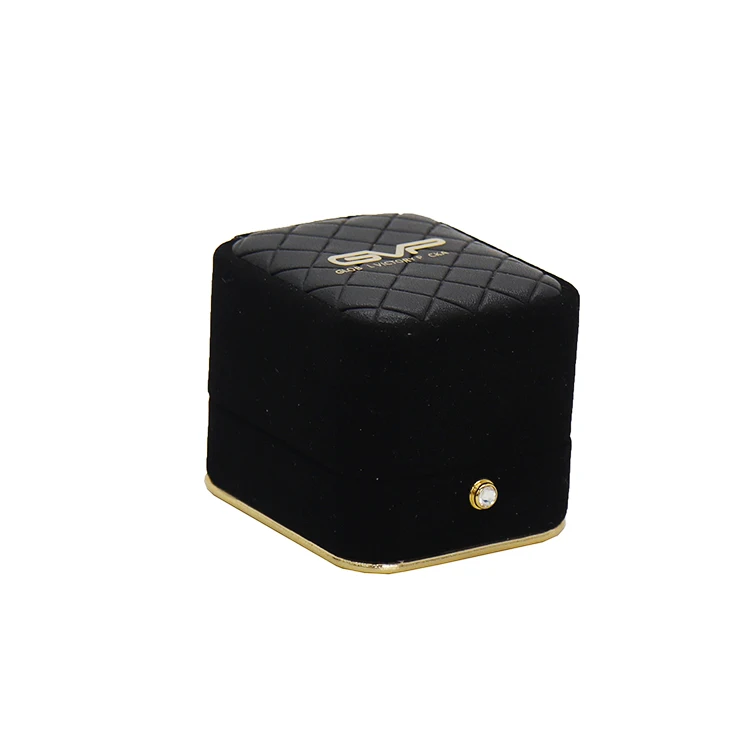 GVP Luxury Gift Jewellery Packaging Box Wedding Ring Diamond Led Jewelry Box with Custom Logo