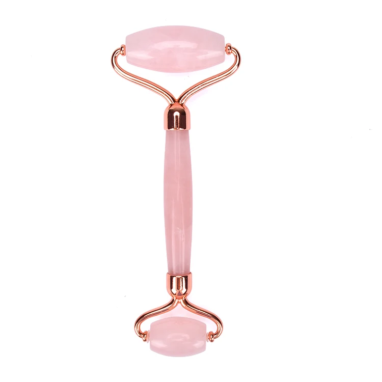 Fashions Women Gifts Face Lifting  Jade Roller And Gua Sha Tool Set Pink Rose Quartz Facial Massage Jaderoller GuaSha stone Set