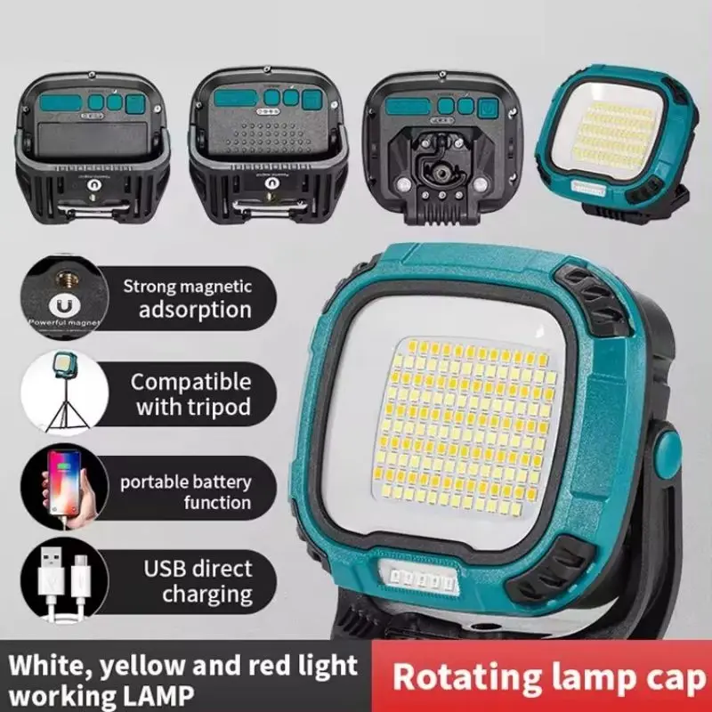 New Multifunction Work Light Strong Magnetic with Hook Portable Handheld LED Strong Light Long Endurance Outdoor Emergency Light